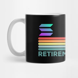 Vintage My Retirement Plan Solana Coin Mission To The Moon Crypto Token Cryptocurrency Wallet Birthday Gift For Men Women Mug